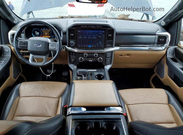 1FTFW1ED9MFA83974 2021 FORD F150 Синий Вид панели приборов
