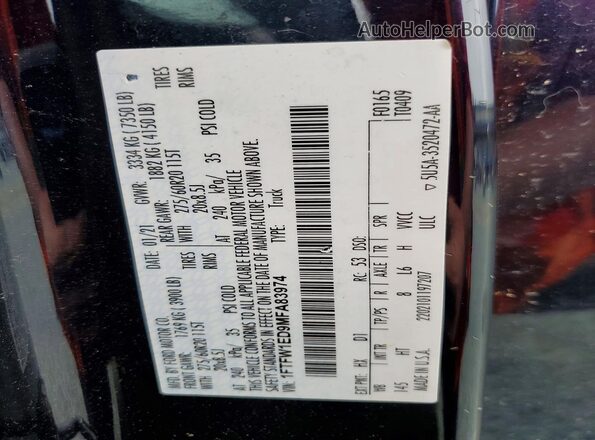 1FTFW1ED9MFA83974 2021 FORD F150 Синий Вид подкапотного пространства