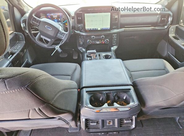 1FTFW1ED9MFB00675 2021 FORD F150 Gray Вид панелі приладів