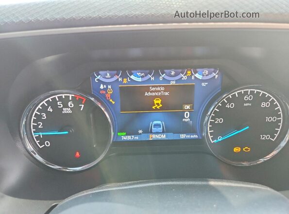 1FTFW1ED9MFB00675 2021 FORD F150 Gray Вид щитка приладів