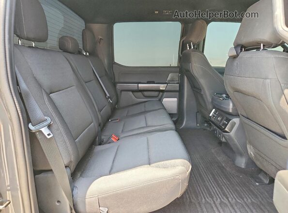 1FTFW1ED9MFB00675 2021 FORD F150 Gray Вид задніх сидінь