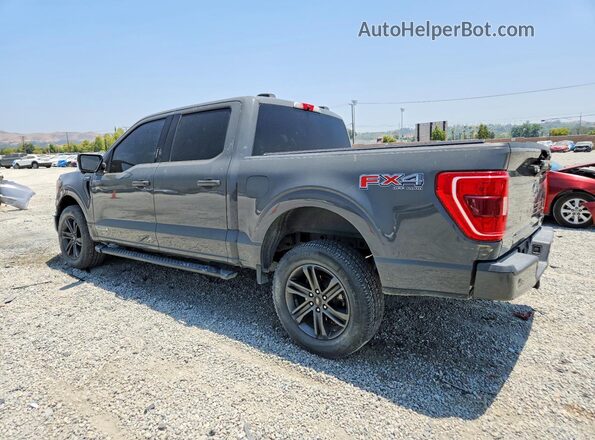 1FTFW1ED9MFB00675 2021 FORD F150 Gray Задня ліва чверть