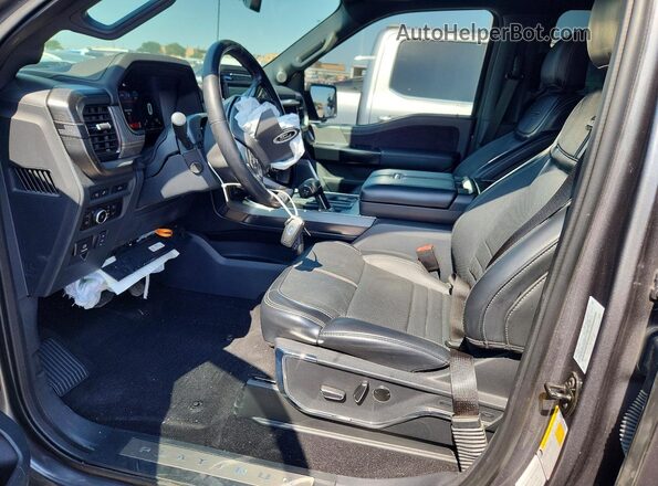 1FTFW1ED9PFA86992 2023 FORD F150 Gray Вид салону спереду