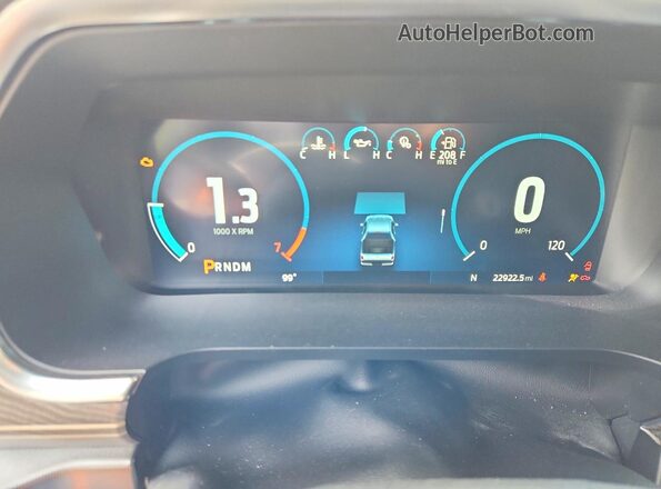 1FTFW1ED9PFB99177 2023 FORD F150 Gray Вид щитка приладів