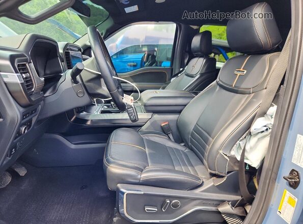 1FTFW1ED9PFB99177 2023 FORD F150 Gray Вид салону спереду