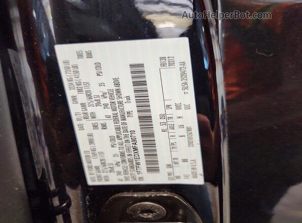 1FTFW1EDXMFA90710 2021 FORD F150 Black Շարժիչի բաժամունքի տեսք