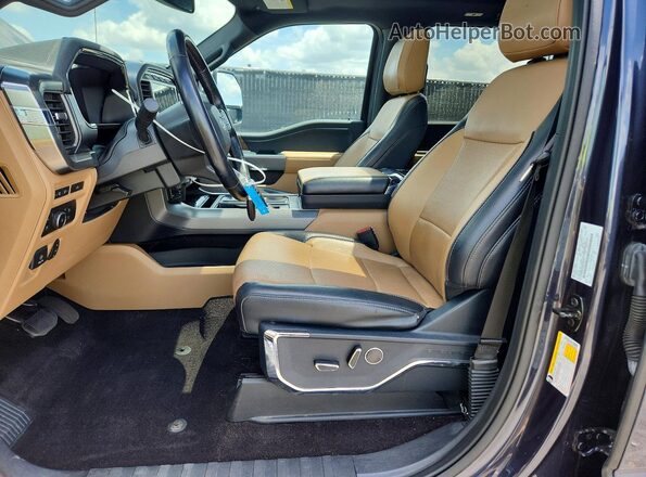 1FTFW1EDXMFA98631 2021 FORD F150 Blue Вид салону спереду