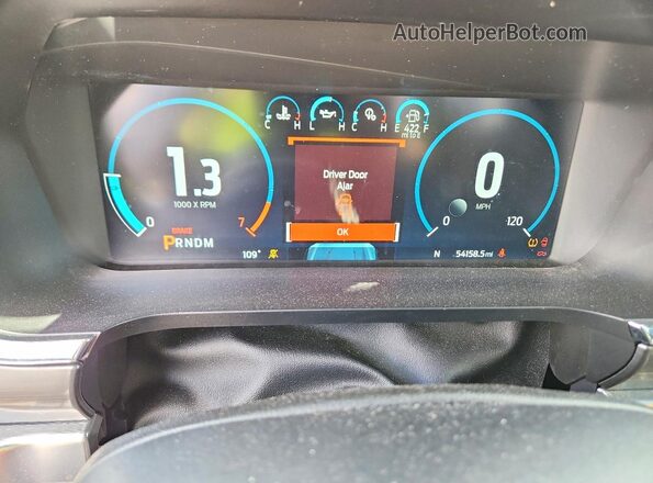 1FTFW1EDXMFA98631 2021 FORD F150 Blue Вид щитка приладів
