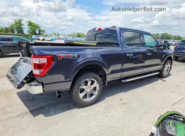 1FTFW1EDXMFA98631 2021 FORD F150 Blue Задня права чверть