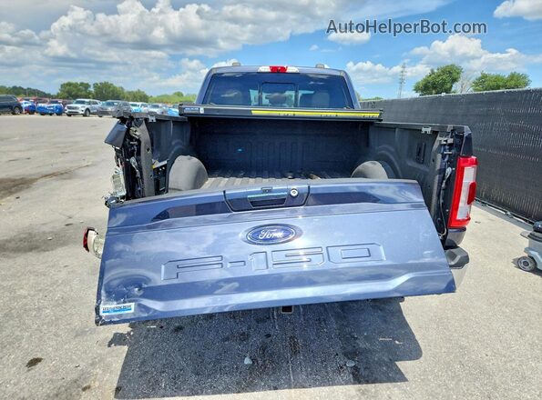 1FTFW1EDXMFA98631 2021 FORD F150 Blue Вид ззаду