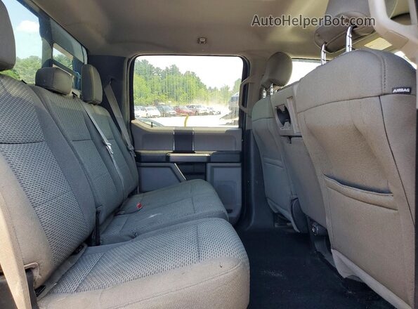 1FTFW1EF0GFB47468 2016 FORD F150 Black უკანა სავარძლების ხედი