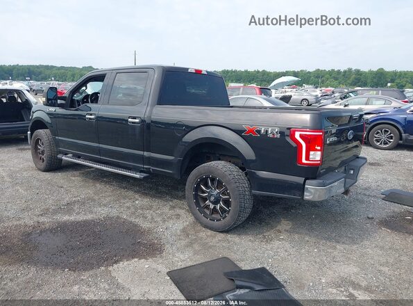 1FTFW1EF3GFB85759 2016 FORD F150 Black Rear left
