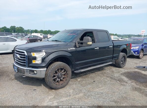 1FTFW1EF3GFB85759 2016 FORD F150 Black Front left