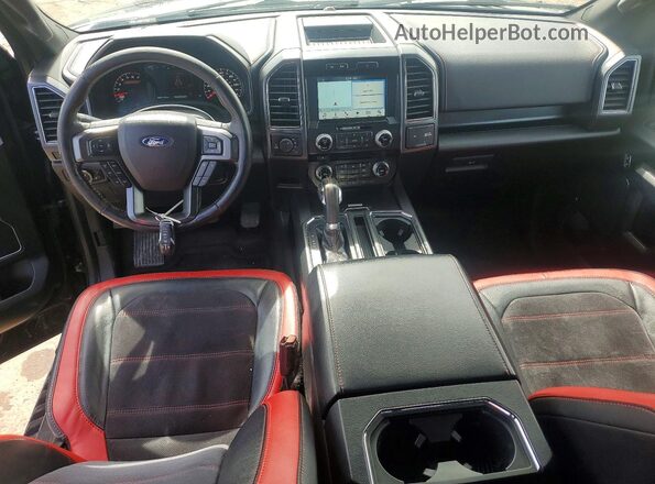 1FTFW1EF4HFC91994 2017 FORD F150 Black Dashboard view