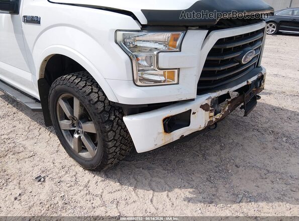 1FTFW1EF5GFB32125 2016 FORD F150 White Widok z przodu