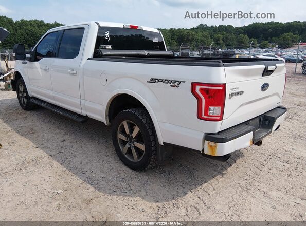 1FTFW1EF5GFB32125 2016 FORD F150 White Tył lewy