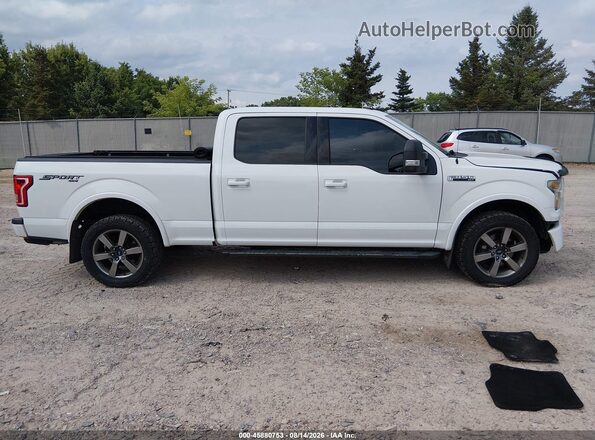 1FTFW1EF5GFB32125 2016 FORD F150 White Widok wnętrza z tyłu