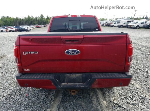 1FTFW1EF6HFA01576 2017 FORD F150 Red Вид ззаду