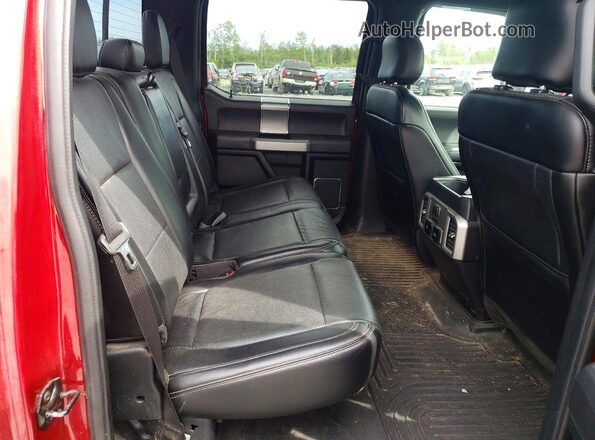 1FTFW1EF6HFA01576 2017 FORD F150 Red Вид задніх сидінь