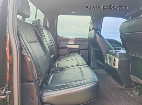 1FTFW1EF9GFC24838 2016 FORD F150 Black Vista de los asientos traseros