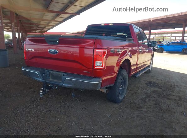 1FTFW1EF9GFD04351 2016 FORD F150 Красный Задняя правая четверть