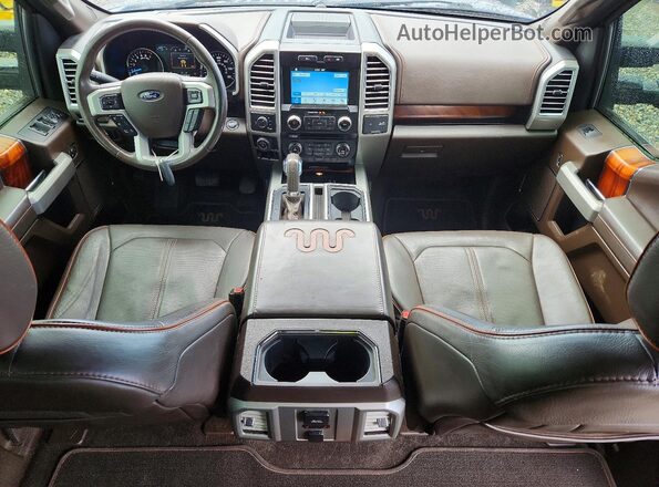 1FTFW1EG1GFB11295 2016 FORD F150 Синий Вид панели приборов