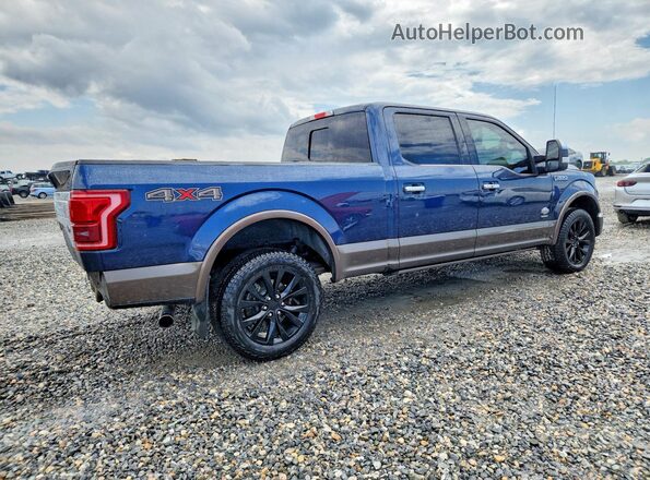 1FTFW1EG1GFB11295 2016 FORD F150 Синий Задняя правая четверть