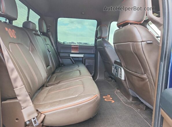 1FTFW1EG1GFB11295 2016 FORD F150 Синий Вид задних сидений