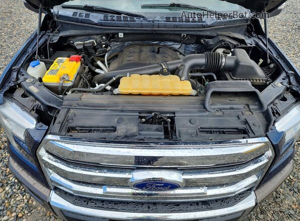 1FTFW1EG1GFB11295 2016 FORD F150 Синий Вид задней части салона