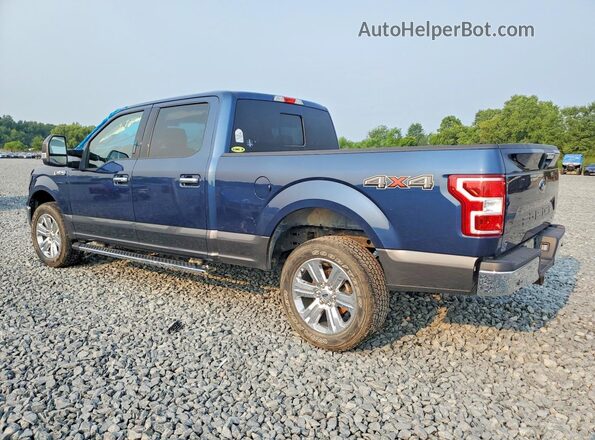 1FTFW1EG1JFD42236 2018 FORD F150 Blue Tył lewy