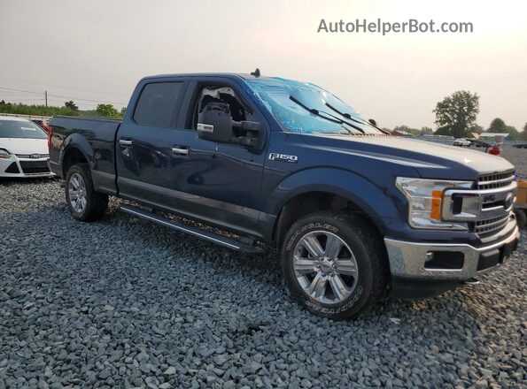 1FTFW1EG1JFD42236 2018 FORD F150 Blue Przód prawy