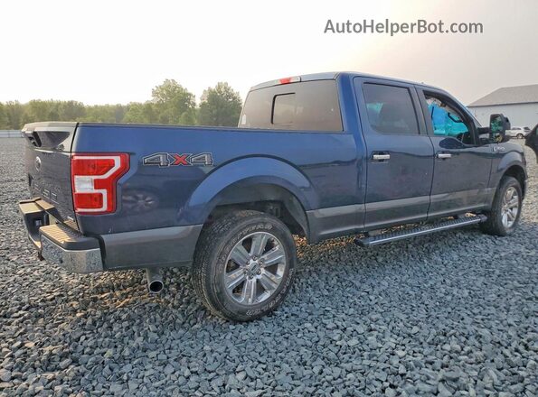 1FTFW1EG1JFD42236 2018 FORD F150 Blue Tył prawy