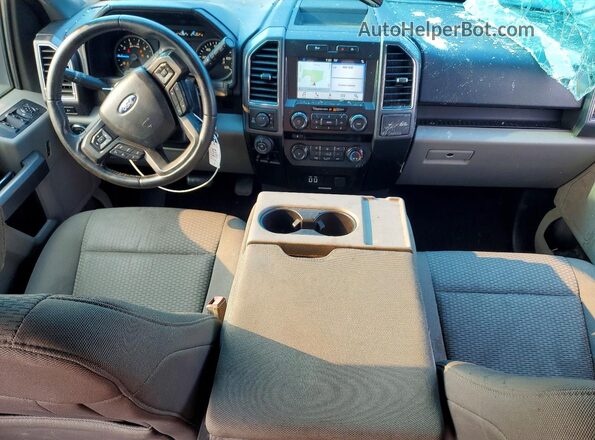 1FTFW1EG1JFD42236 2018 FORD F150 Blue Widok deski rozdzielczej