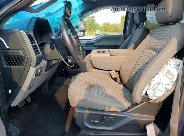 1FTFW1EG1JFD42236 2018 FORD F150 Blue Widok wnętrza z przodu