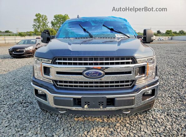1FTFW1EG1JFD42236 2018 FORD F150 Blue Widok z przodu