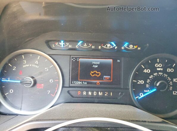 1FTFW1EG2GFA01856 2016 FORD F150 Black Instrument cluster view
