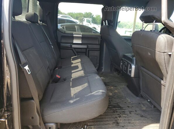 1FTFW1EG2GFA01856 2016 FORD F150 Black Rear seats view