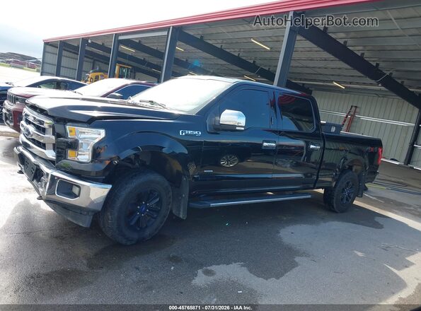 1FTFW1EG2HKD32039 2017 FORD F150 Black Widok wnętrza z tyłu