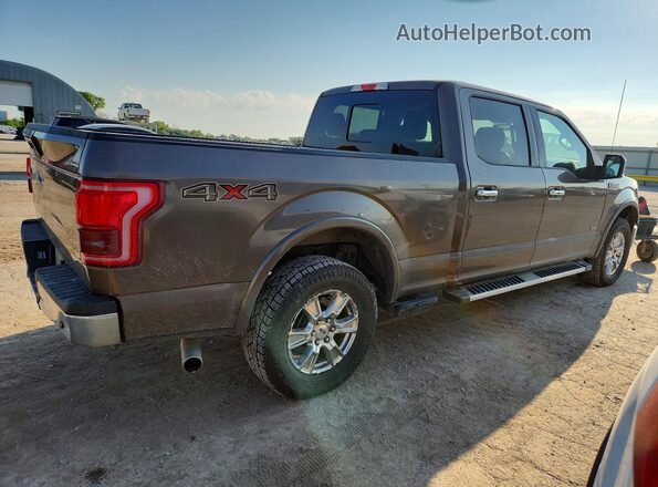 1FTFW1EG2HKD32638 2017 FORD F150 Brown Задня права чверть