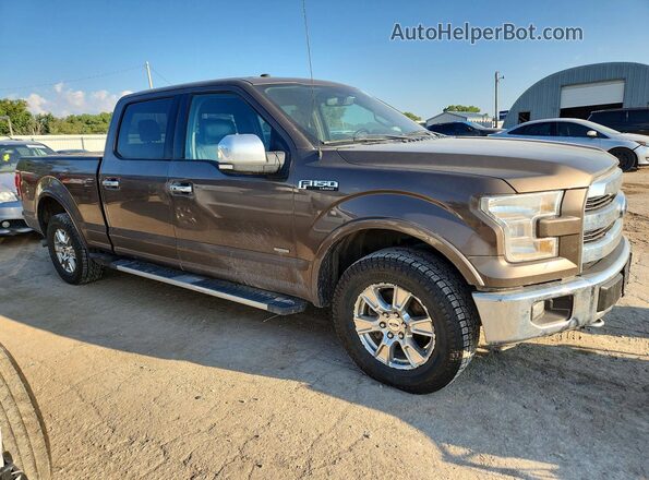 1FTFW1EG2HKD32638 2017 FORD F150 Brown Передня права чверть