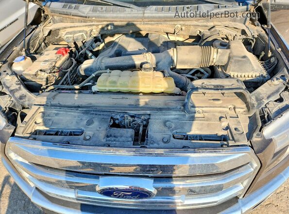 1FTFW1EG2HKD32638 2017 FORD F150 Brown Вид задньої частини салону