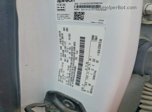 1FTFW1EG3JFC03080 2018 FORD F150 Белый Вид подкапотного пространства