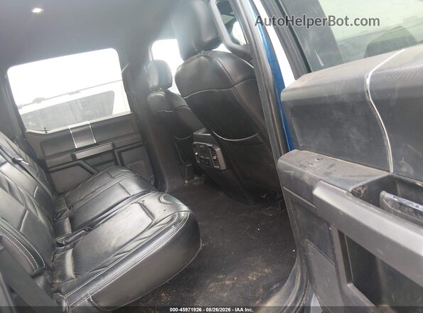 1FTFW1EG3JFD43338 2018 FORD F150 Blue Vista de la etiqueta del VIN