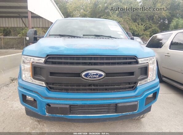 1FTFW1EG3JFD43338 2018 FORD F150 Blue Vista del cuadro de instrumentos