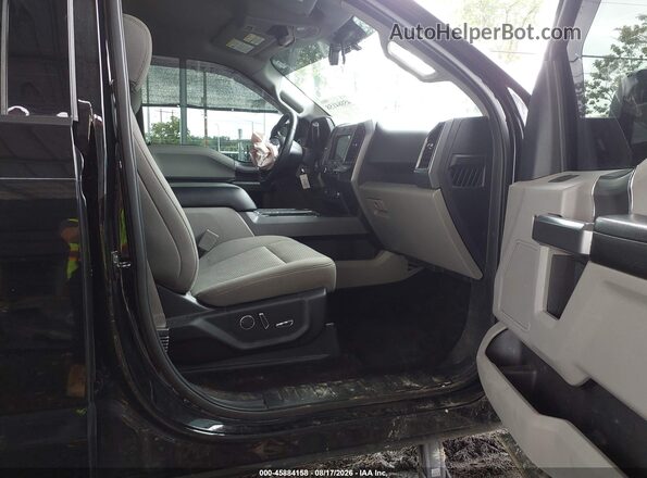 1FTFW1EG7JFB97073 2018 FORD F150 Black Widok wnętrza z przodu