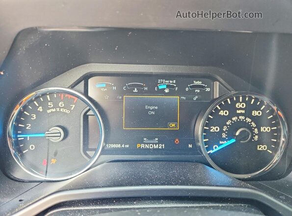 1FTFW1EGXGFA54028 2016 FORD F150 Черный Вид щитка приборов