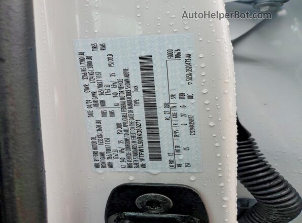 1FTFW1L50RKD80271 2024 FORD F150 White Widok komory silnika
