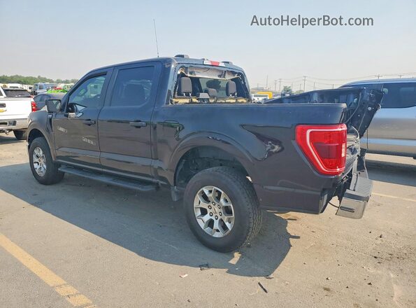 1FTFW1P84NKE97849 2022 FORD F150 Black Rear left