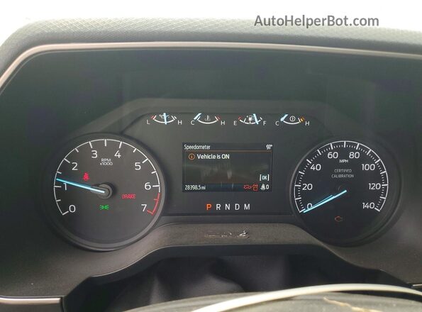 1FTFW1P84NKE97849 2022 FORD F150 Black Instrument cluster view