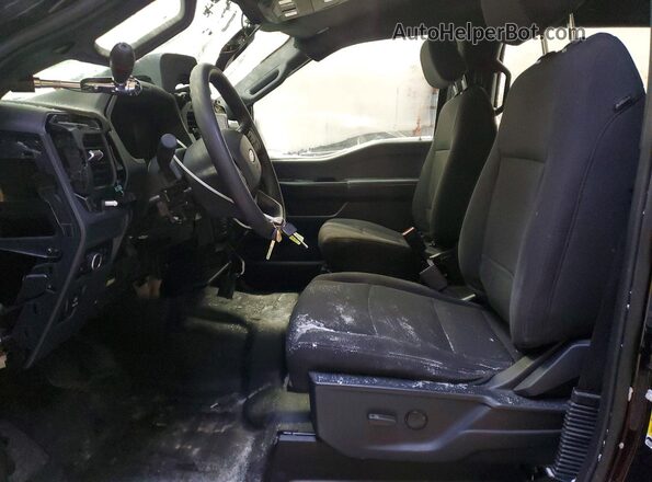 1FTFW1P85RKD47383 2024 FORD F150 Black Widok wnętrza z przodu